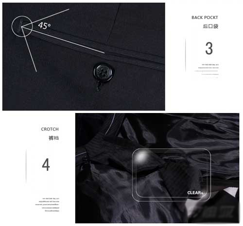 深圳定做西褲細節圖