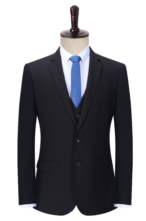 兩粒扣修身款定做正裝西服套裝